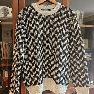 Ted Baker Black and White Men's Sweater Size M / Size 3